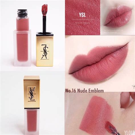 YSL Nude Emblem (16) Tatouage Couture Liquid Matte Lip Stain 